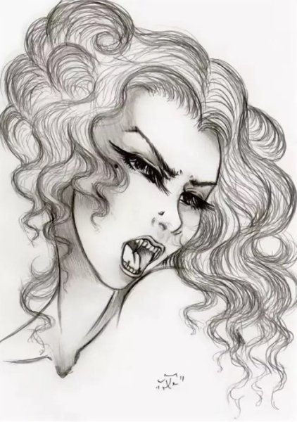 Вампир карандашом