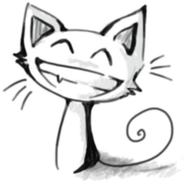 Кот рисунок для срисовки легкие