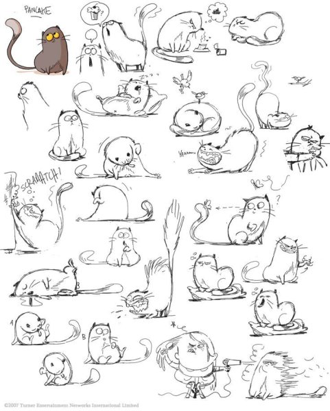 Котик скетч