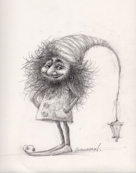 Леший рисунок