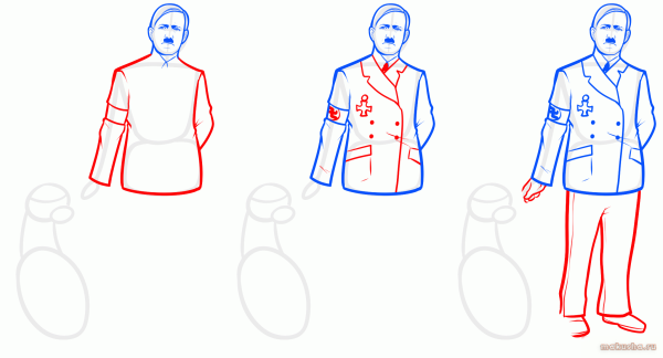 Адольф Гитлер контур