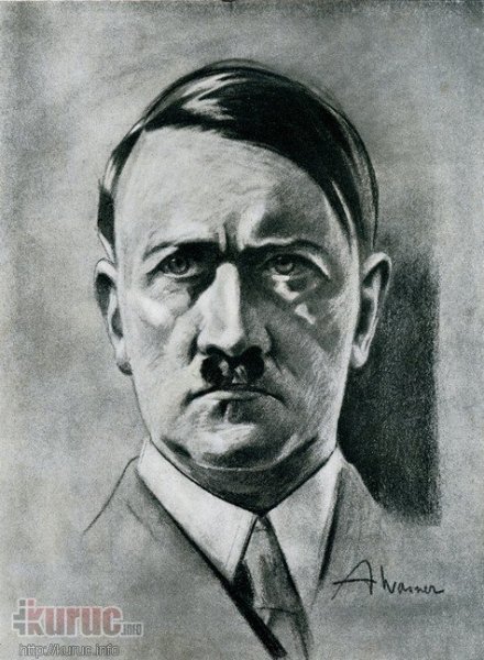 Нарисованный Адольф Гитлер