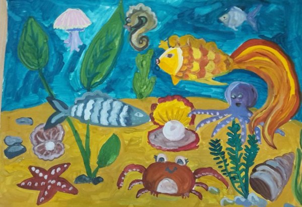 Подводный мир рисунок