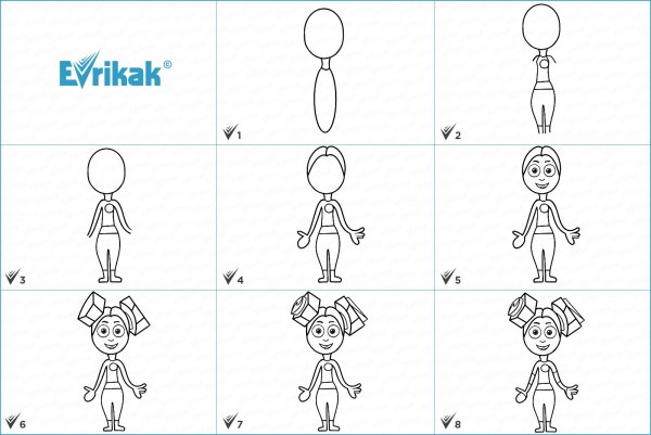 Как нарисовать Фиксиков шпулю