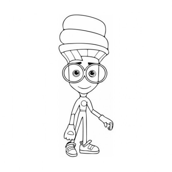 Раскраска Фиксики шпуля