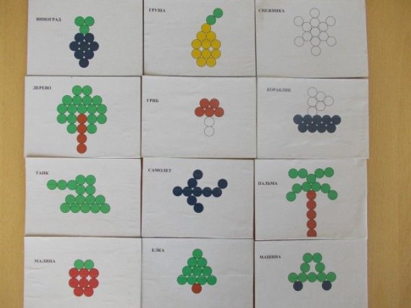 Схемы для игры с крышками