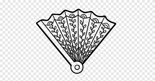 Веер трафарет