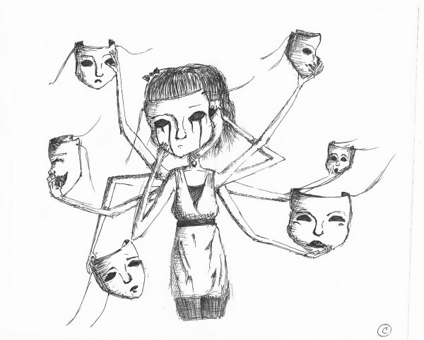 Кукла марионетка для рисования