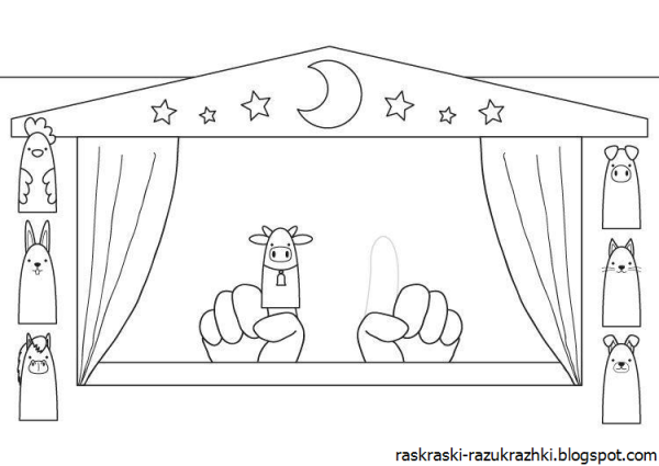 Петрушка персонаж рисунок