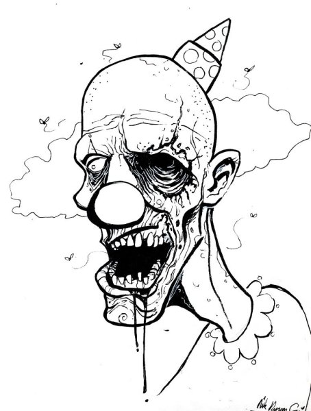 Рисунки для срисовки зомби