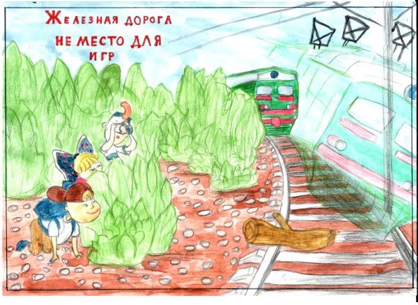 Линейная перспектива железная дорога