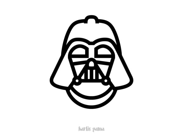 Контур шлема Дарта Вейдера