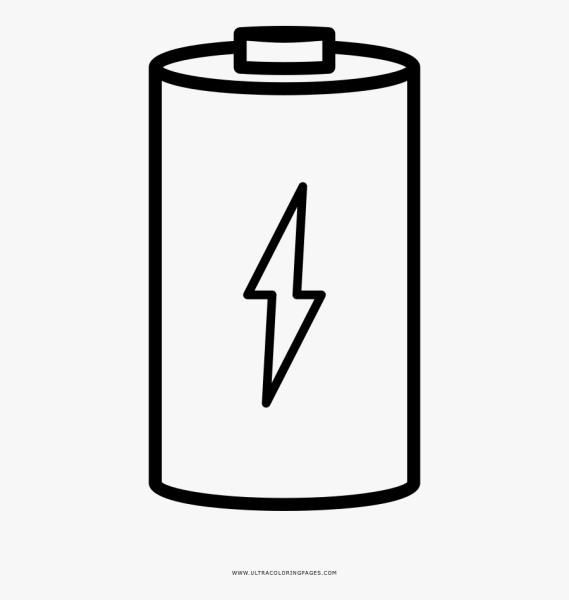 Батарейка раскраска для детей