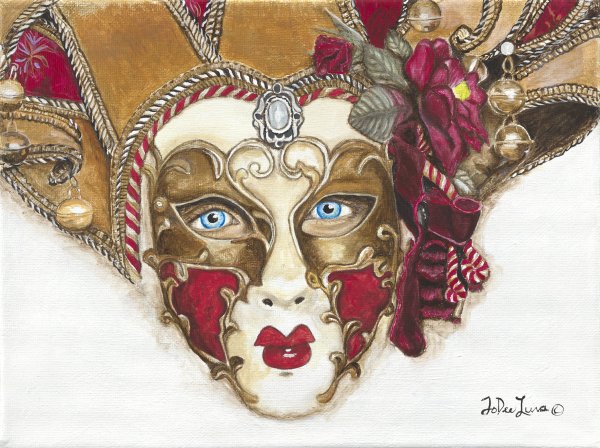 Венецианская маска эскиз