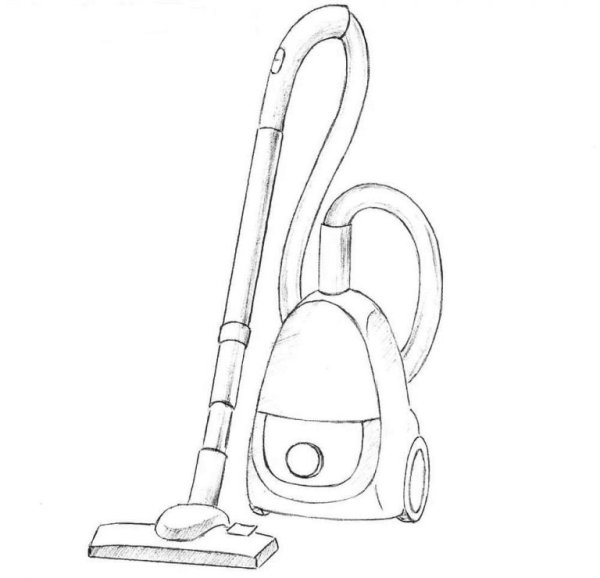 Пылесос раскраска для детей