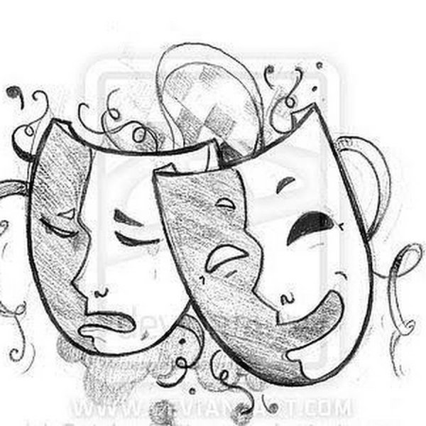 Эскиз театральной маски