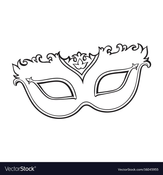 Поэтапное рисование карнавальной маски