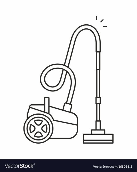 Пылесос раскраска для детей