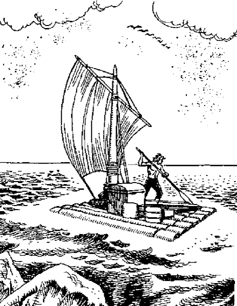 Робинзон Крузо рисунок