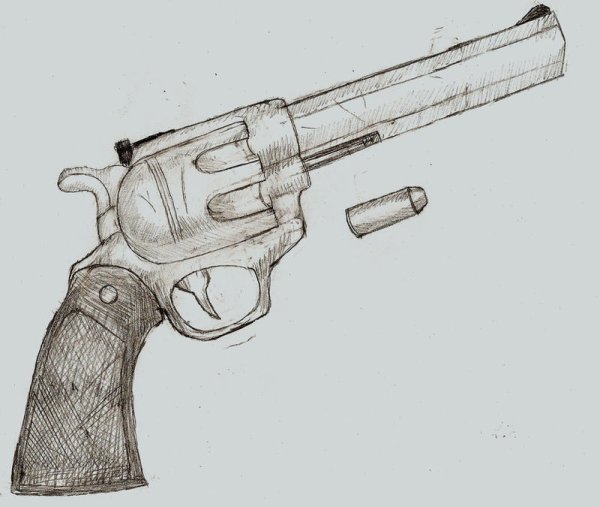 Пистолет карандашом