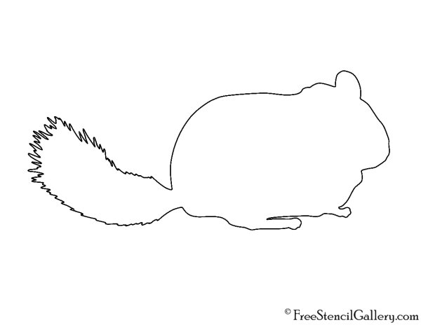 Трафарет шиншиллы