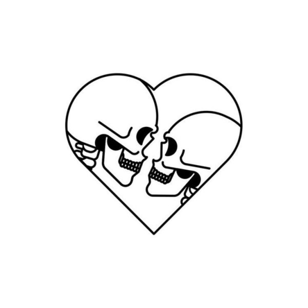 Сердце гелевой ручкой