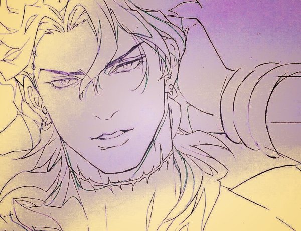 Нарисовать Jojo дио