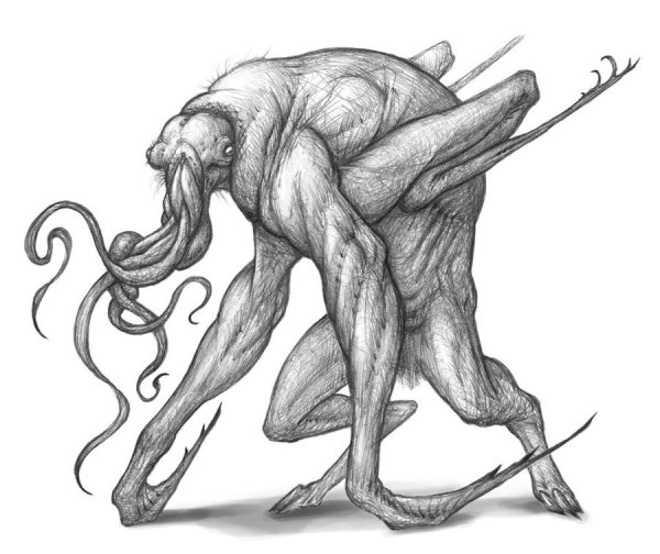 Ктулху рисунок легкий