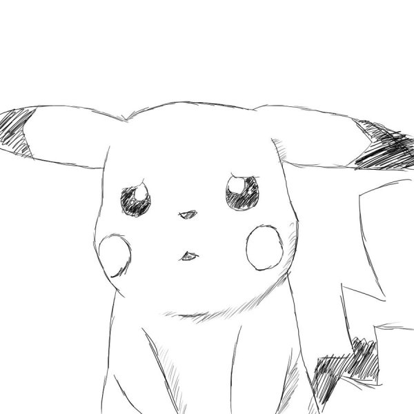 Пикачу рисунок карандашом для срисовки