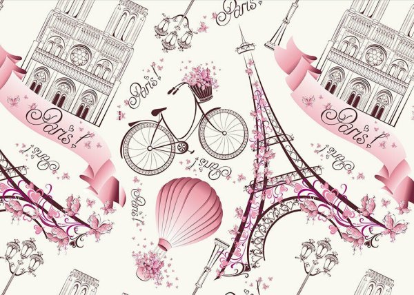 Эльфелевая башня Париж рисунок