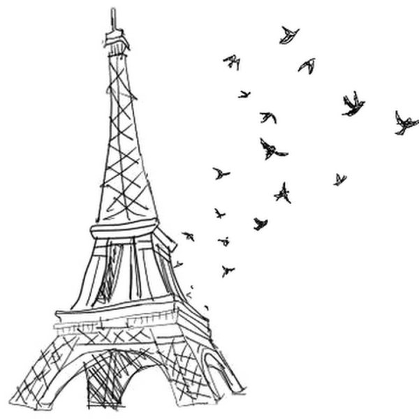 Рисунок Эйфелевой башни