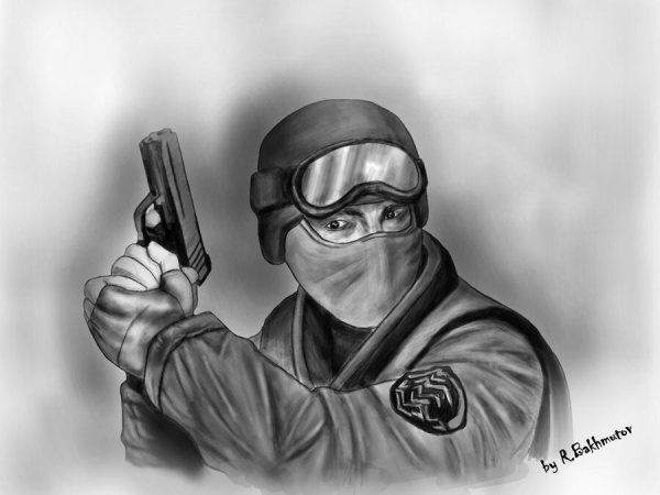 Контра страйк рисование