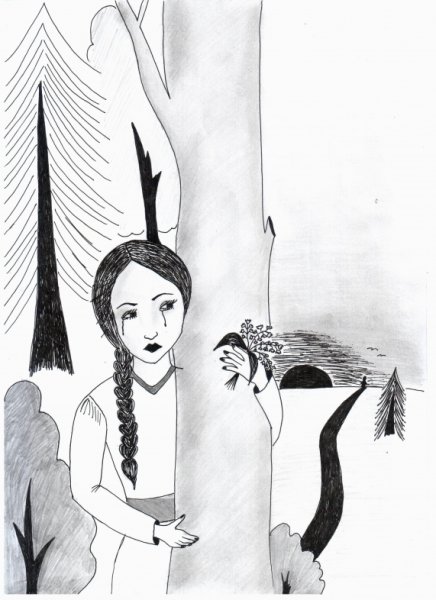 Бедная Лиза рисунок