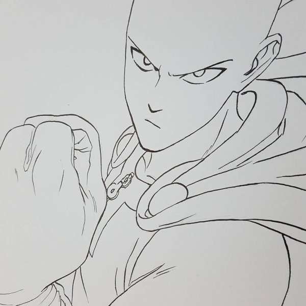 One Punch man для срисовки