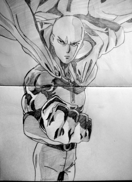 One Punch man для срисовки
