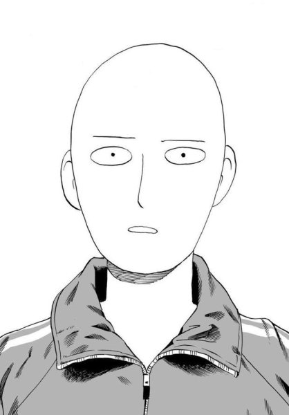 Саитама срисовать