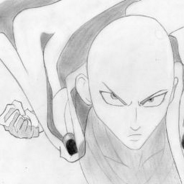 Сайтама раскраска