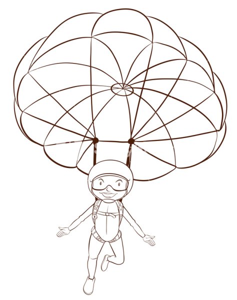 Парашют для вырезания