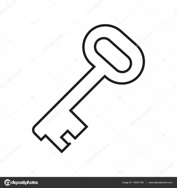 Трафарет ключа для вырезания