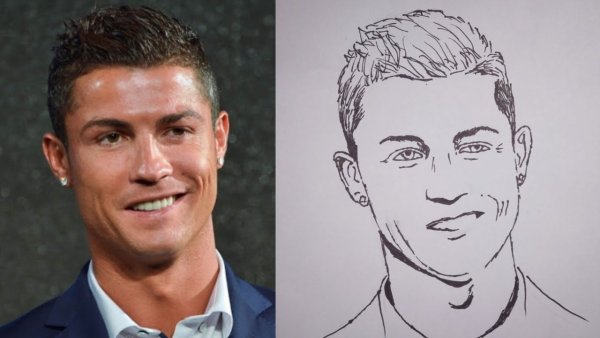 Криштиану Роналду скетч