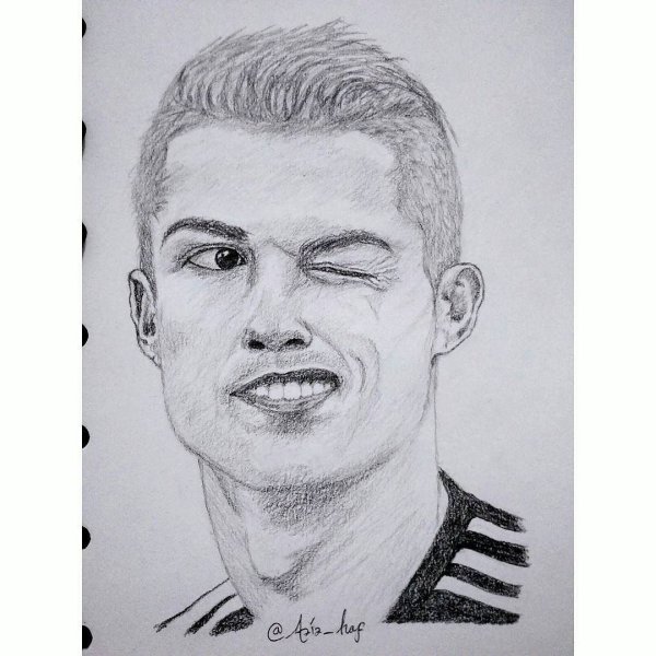 Криштиану Роналду рисунок