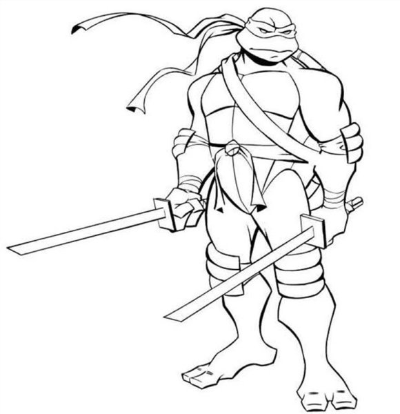 Черепашки ниндзя срисовать