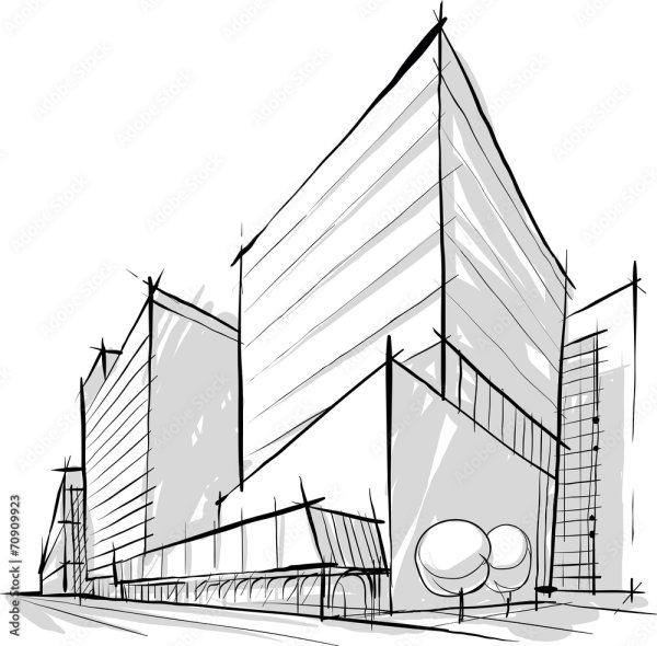 Эскиз архитектурного сооружения