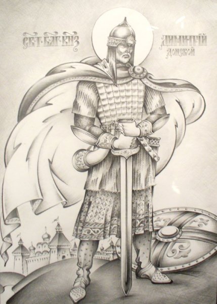 Дмитрий Донской тату эскиз