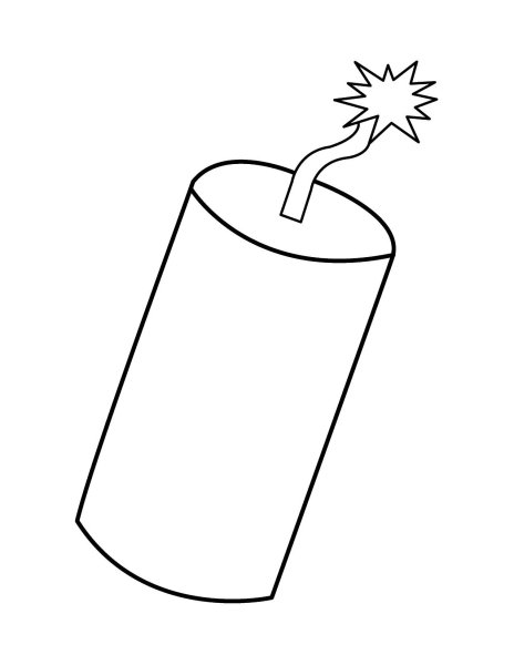 Хлопушка раскраска для детей