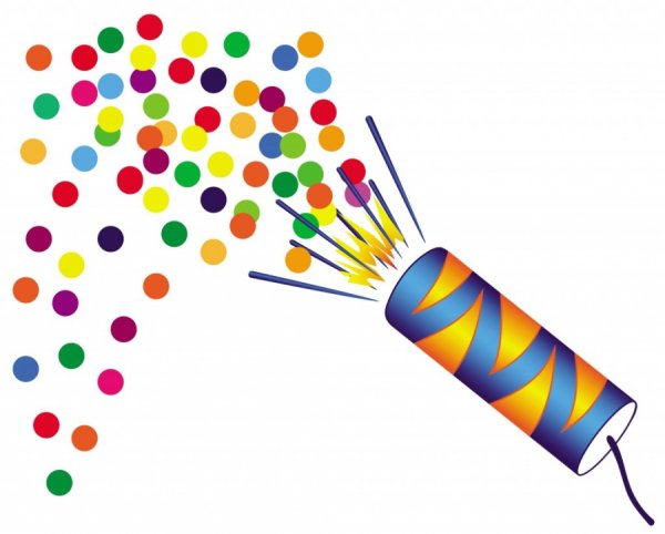 Нарисовать хлопушку