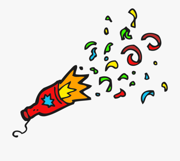 Хлопушка черно белая