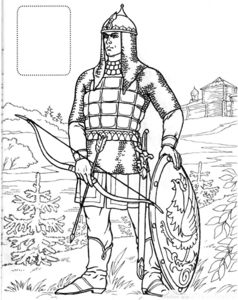 Александр Невский портрет карандашом