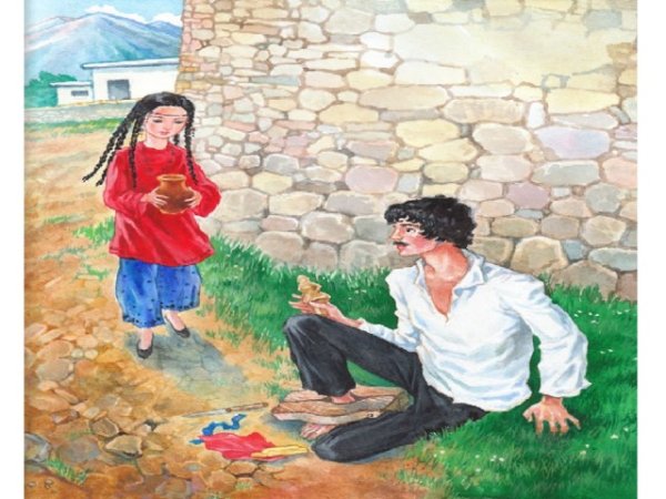 Кавказский пленник Дина рисунок