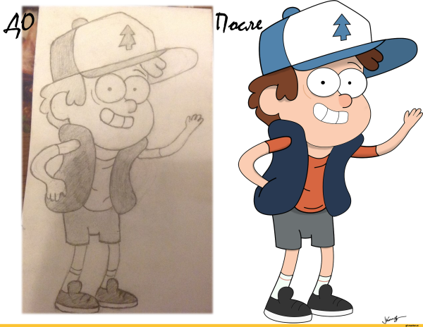 Стиль рисования Гравити Фолз